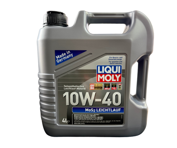 Aceite 10w-40 MoS2 Leichtlauf Liqui Moly 4L Semi sintetico GRIS