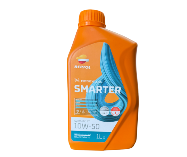 Aceite Smarter Repsol moto 4T 10W-50 1L Sintetico
